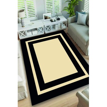 Carpet (160 x 230) Black Frame Multicolor