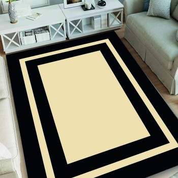 Carpet (160 x 230) Black Frame Multicolor