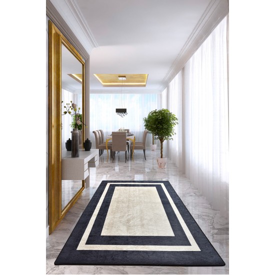 Hall Carpet (100 x 300) Black Frame Multicolor Conceptum Hypnose Hall Carpet (100 x 300) Black Frame Multicolor