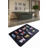 Carpet (60 x 90) Black Cats DJT Multicolor
