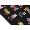 Carpet (60 x 90) Black Cats DJT Multicolor