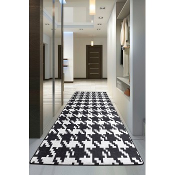 Carpet (80 x 120) Kazayağı Djt Black
White