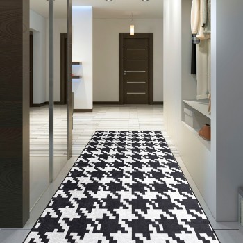 Carpet (80 x 120) Kazayağı Djt Black
White