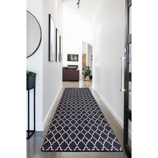 Conceptum Hypnose Hall Carpet (100 x 300) Kupa - Black Djt Black
White