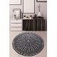 Χαλί (100 cm) Buio Djt Çap 100 BlackWhite Χαλί (100 cm) Buio Djt Çap 100 BlackWhite