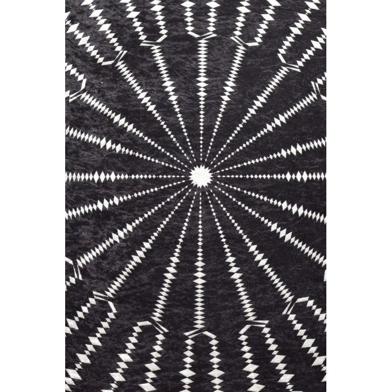 Χαλί (100 cm) Buio Djt Çap 100 BlackWhite
