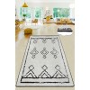 Conceptum Hypnose Hall Carpet (80 x 300) Eaves Black
White