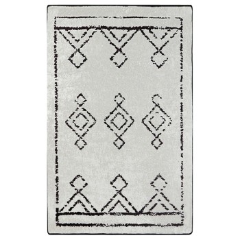 Hall Carpet (80 x 300) Eaves Black
White