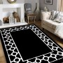 Hall Carpet (80 x 150) Bague Black Black
White