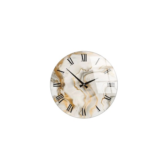 Decorative Glass Wall Clock Huhu338 - 40 x 40 Multicolor Decorative Glass Wall Clock Huhu338 - 40 x 40 Multicolor