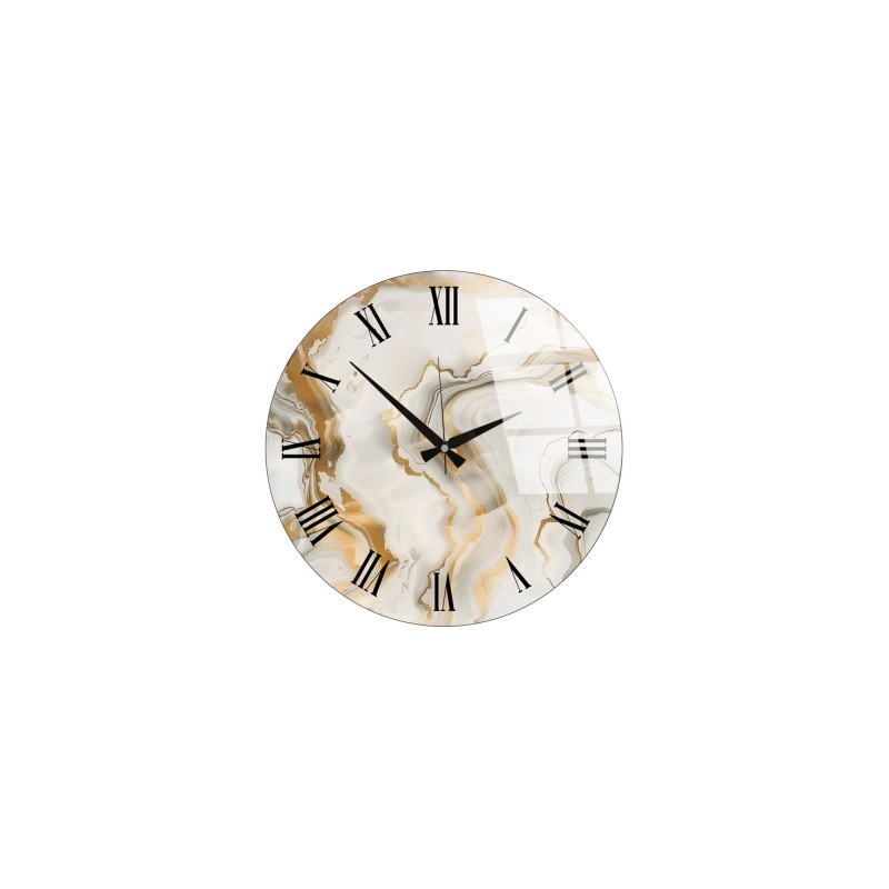 Decorative Glass Wall Clock Huhu338 - 40 x 40 Multicolor