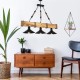 Opviq Chandelier Kütük 3Lü Yanık Avize Walnut
Black