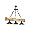 Opviq Chandelier Kütük 3Lü Yanık Avize Walnut
Black