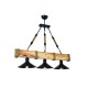 Opviq Chandelier Kütük 3Lü Yanık Avize Walnut
Black