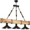 Opviq Chandelier Kütük 3Lü Yanık Avize Walnut
Black