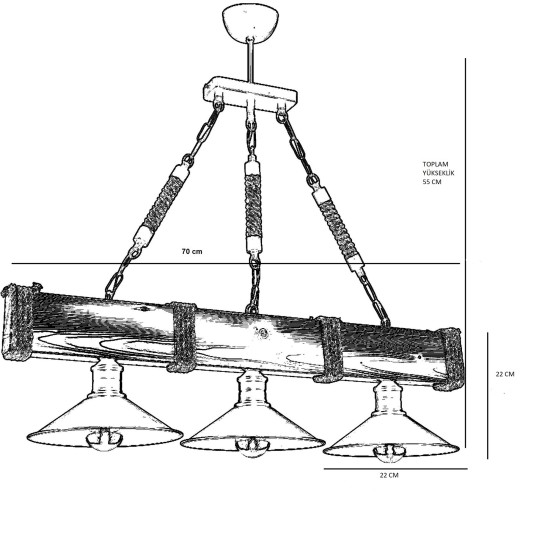 Chandelier Kütük 3Lü Ceviz Avize Walnut
Black Opviq Chandelier Kütük 3Lü Ceviz Avize Walnut
Black