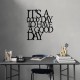 Wallxpert Decorative Metal Wall Accessory Its A Good - Black Black