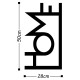 Decorative Metal Wall Accessory Home - Black Black Wallxpert Decorative Metal Wall Accessory Home - Black Black
