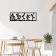 Decorative Metal Wall Accessory Musicians - Black Black Wallxpert Decorative Metal Wall Accessory Musicians - Black Black