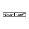 Wallxpert Decorative Metal Wall Accessory Bonne Nuit 1 - Black Black
