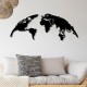 Decorative Metal Wall Accessory World Map Large Black Wallxpert Decorative Metal Wall Accessory World Map Large Black