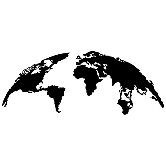 Decorative Metal Wall Accessory World Map Large Black Wallxpert Decorative Metal Wall Accessory World Map Large Black