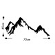 Decorative Metal Wall Accessory Mountain Black Decorative Metal Wall Accessory Mountain Black