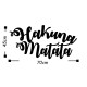 Wallxpert Decorative Metal Wall Accessory Hakuna Matata Black