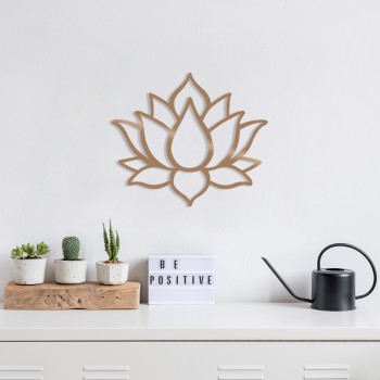Decorative Metal Wall Accessory Lotus Flower 1 - Copper Copper
