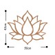 Wallxpert Decorative Metal Wall Accessory Lotus Flower 1 - Copper Copper