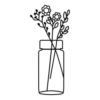 Decorative Metal Wall Accessory Flower 5 Black