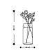 Decorative Metal Wall Accessory Flower 5 Black