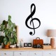 Decorative Metal Wall Accessory Treble Clef Black Decorative Metal Wall Accessory Treble Clef Black