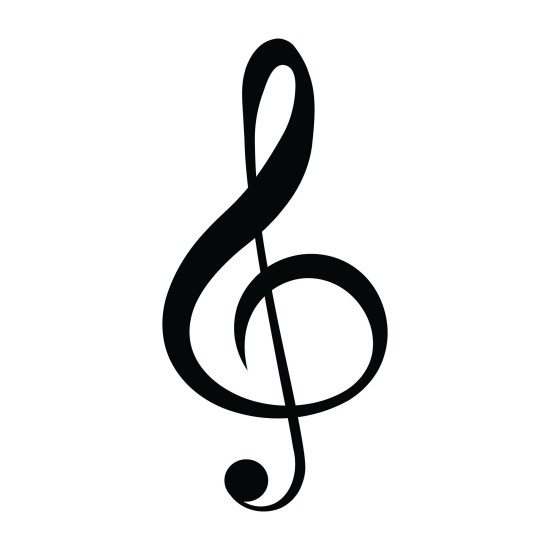 Decorative Metal Wall Accessory Treble Clef Black Decorative Metal Wall Accessory Treble Clef Black