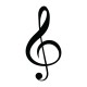 Decorative Metal Wall Accessory Treble Clef Black Decorative Metal Wall Accessory Treble Clef Black