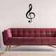 Decorative Metal Wall Accessory Treble Clef Black Decorative Metal Wall Accessory Treble Clef Black