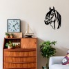 Wallxpert Decorative Metal Wall Accessory Horse Head Black