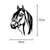 Wallxpert Decorative Metal Wall Accessory Horse Head Black