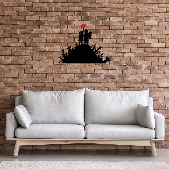 Decorative Metal Wall Accessory Banksy - 1 Black
Red Decorative Metal Wall Accessory Banksy - 1 Black
Red