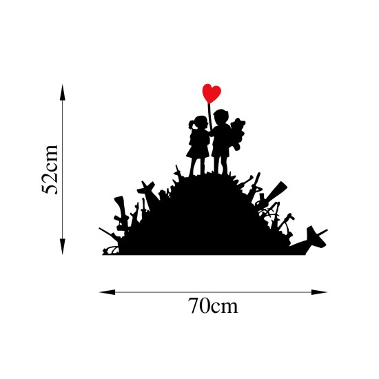 Decorative Metal Wall Accessory Banksy - 1 Black
Red Decorative Metal Wall Accessory Banksy - 1 Black
Red