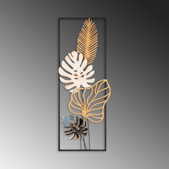 Decorative Metal Wall Accessory Palm Leaves Multicolor Decorative Metal Wall Accessory Palm Leaves Multicolor