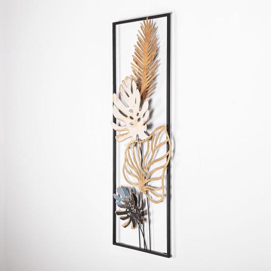 Decorative Metal Wall Accessory Palm Leaves Multicolor Decorative Metal Wall Accessory Palm Leaves Multicolor
