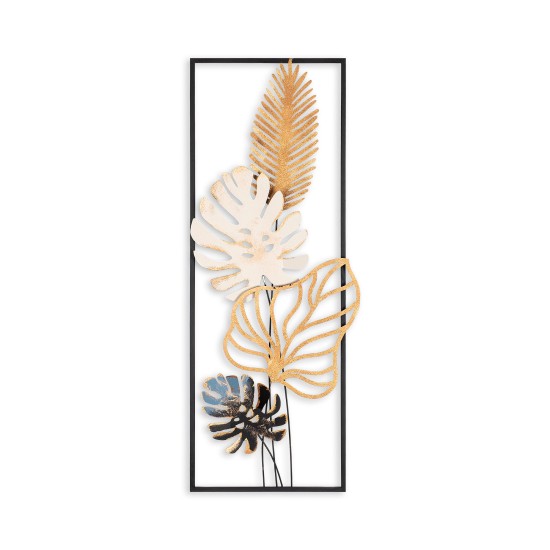 Decorative Metal Wall Accessory Palm Leaves Multicolor Decorative Metal Wall Accessory Palm Leaves Multicolor