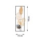 Decorative Metal Wall Accessory Palm Leaves Multicolor Decorative Metal Wall Accessory Palm Leaves Multicolor