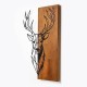 Wallxpert Decorative Wooden Wall Accessory Red Deer 1 Walnut
Black