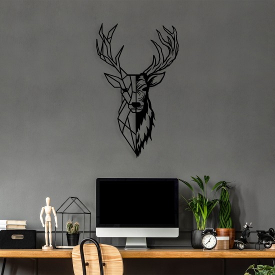 Decorative Metal Wall Accessory Red Deer 2 Black Wallxpert Decorative Metal Wall Accessory Red Deer 2 Black