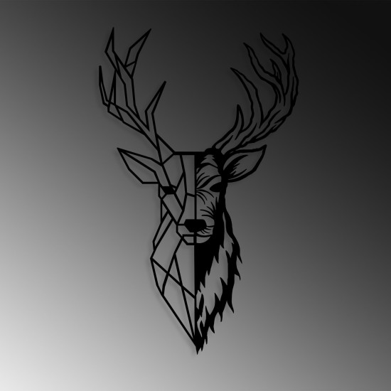 Decorative Metal Wall Accessory Red Deer 2 Black Wallxpert Decorative Metal Wall Accessory Red Deer 2 Black
