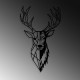 Decorative Metal Wall Accessory Red Deer 2 Black Wallxpert Decorative Metal Wall Accessory Red Deer 2 Black