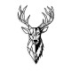 Decorative Metal Wall Accessory Red Deer 2 Black Wallxpert Decorative Metal Wall Accessory Red Deer 2 Black