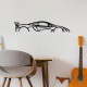 Decorative Metal Wall Accessory Mclaren P1 Silhouette Black Decorative Metal Wall Accessory Mclaren P1 Silhouette Black